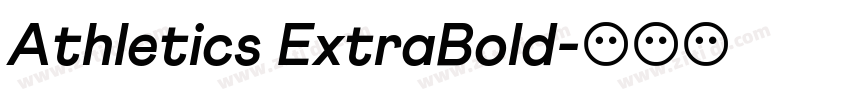 Athletics ExtraBold字体转换